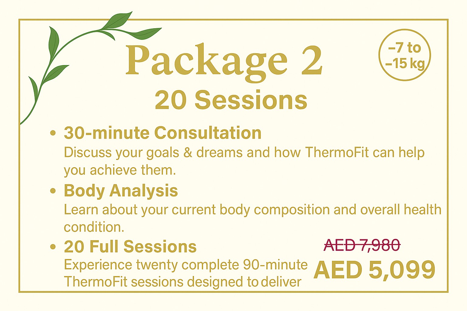 Package 2 – 20 Sessions