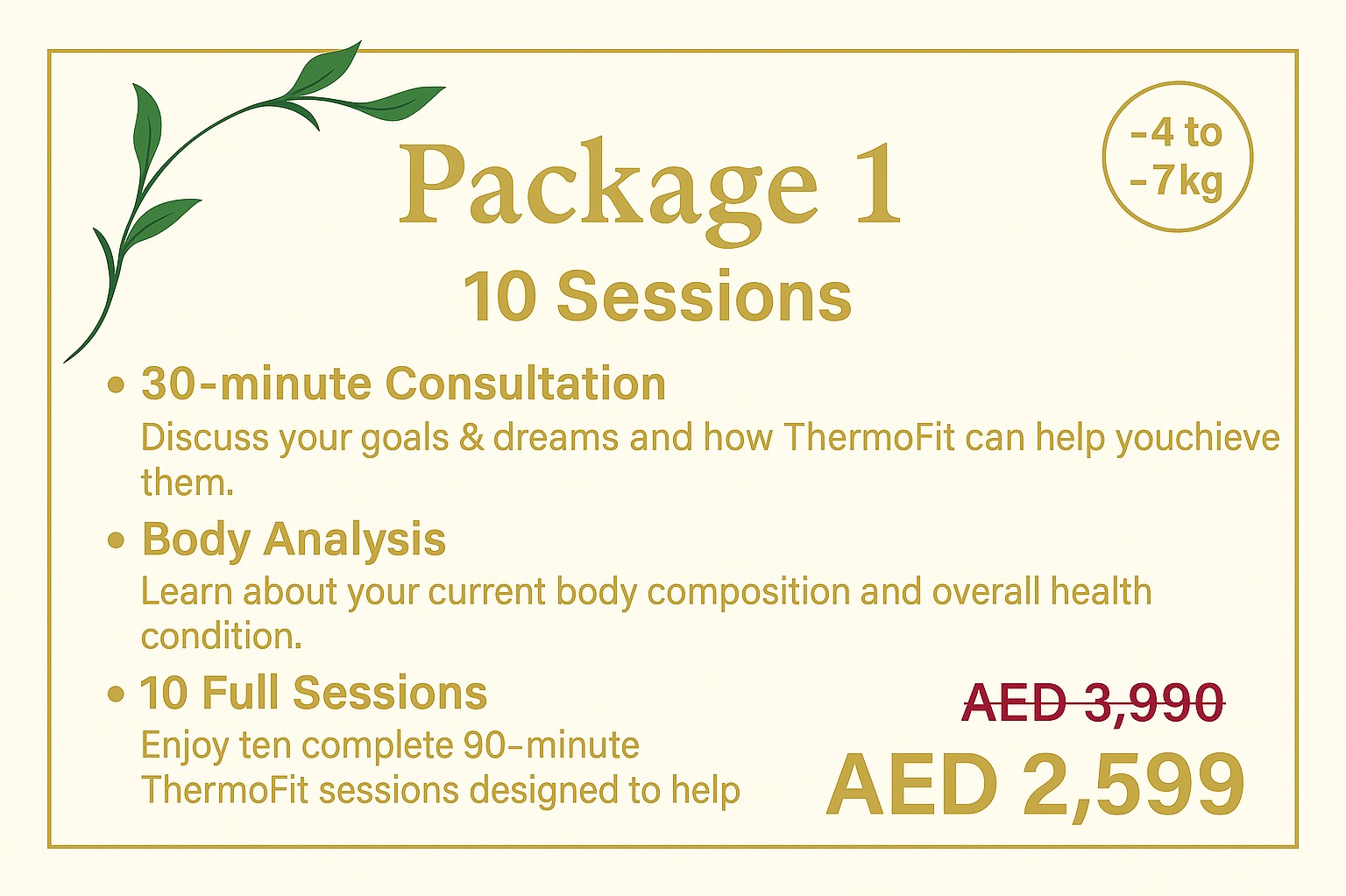  Package 1 – 10 Sessions